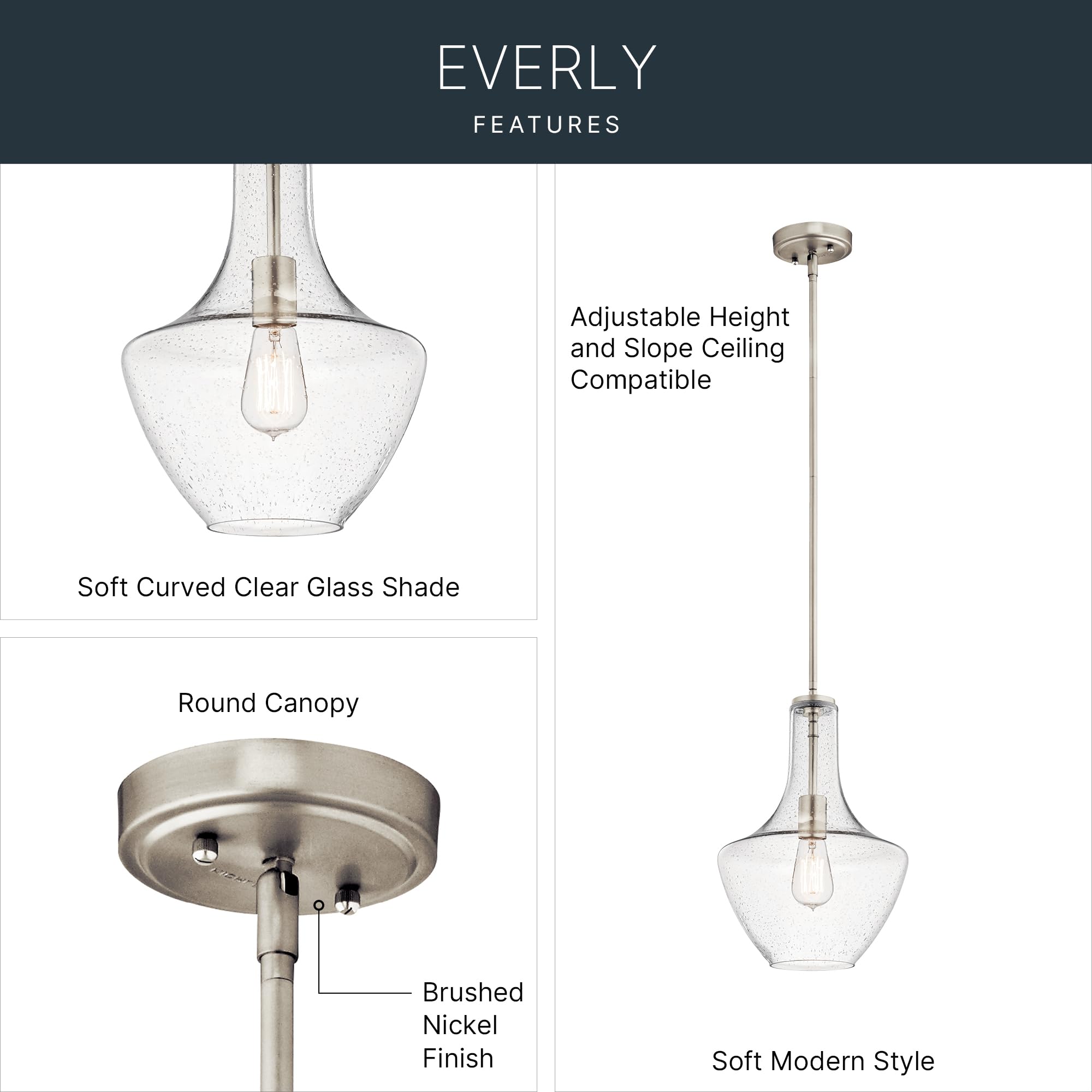 kichler-everly-bell-pendant-light-seeded-glass-brushed-nickel-42141nics image 3