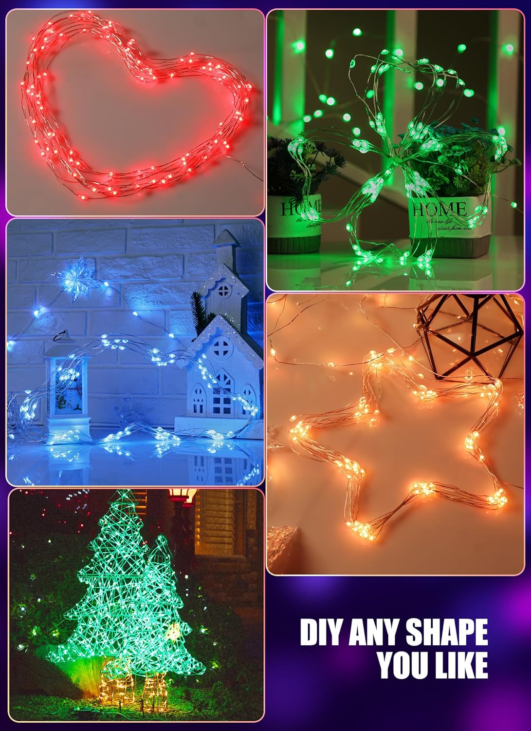 brightown-66ft-200-led-usb-silver-wire-fairy-lights-with-remote-24-colors-16-mod image 8
