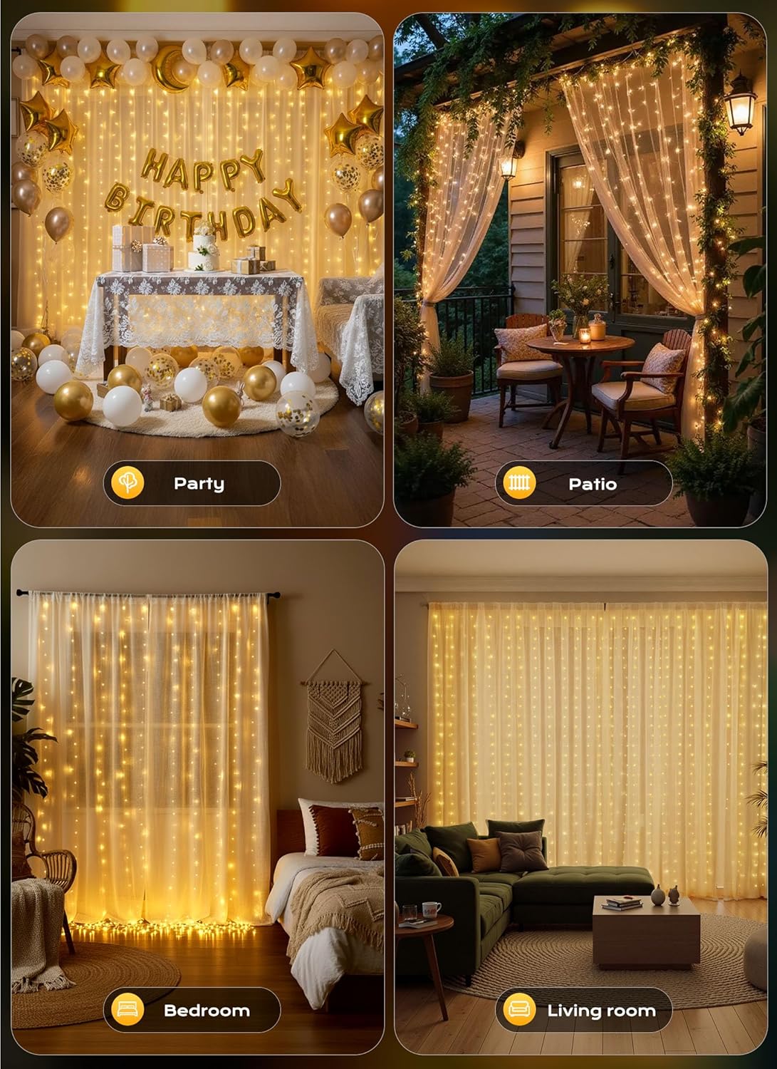 brightown-20ft-600-led-curtain-window-fairy-lights-remote-usb-adapter-8-modes-wa image 2