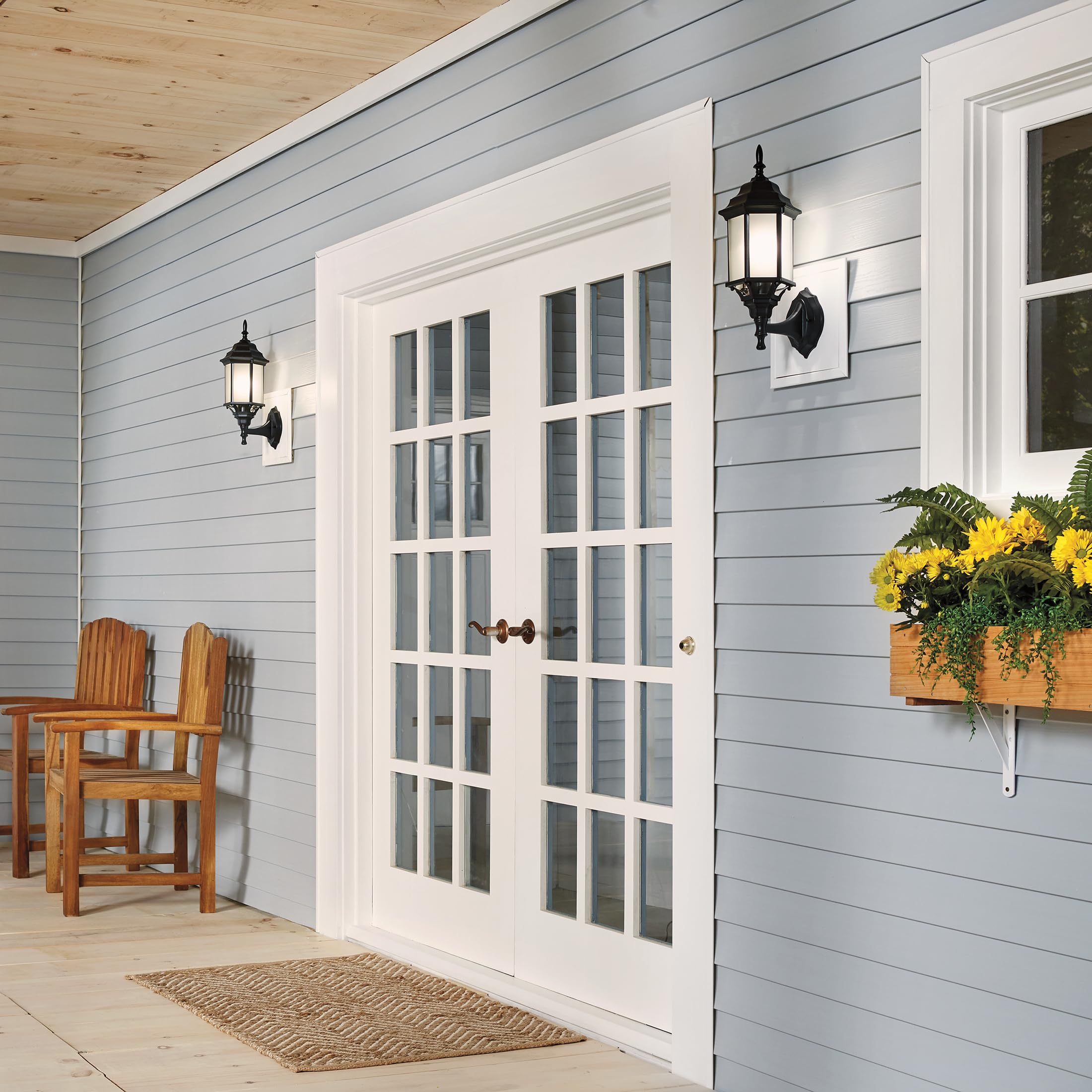 kichler-chesapeake-1-light-outdoor-wall-sconce-black-49255bk image 8