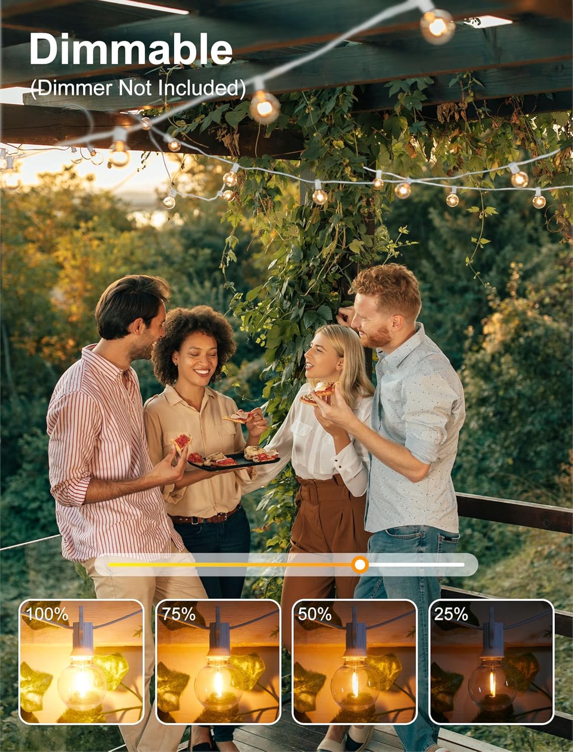 brightown-29ft-plug-in-g40-led-string-lights-12-bulbs-e12-base-white-wire-patio- image 3