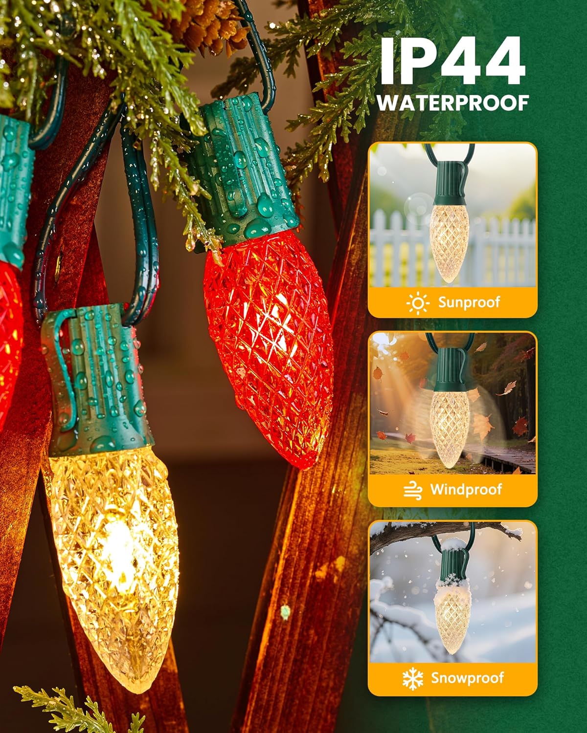 brightown-commercial-c9-e17-christmas-light-sockets-spool-250ft-12-spacing-green image 7