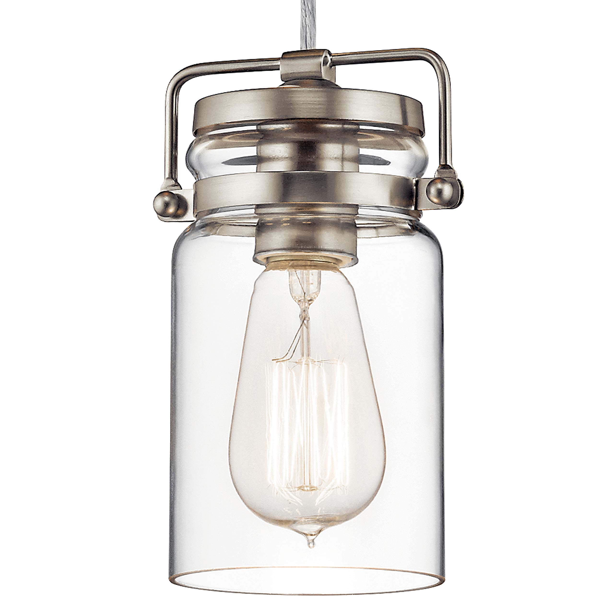 kichler-brinley-7-75-kitchen-pendant-in-brushed-nickel-1-light-clear-glass-42878 image 2