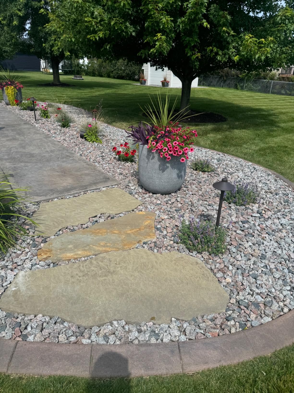 Beautiful brass path lights