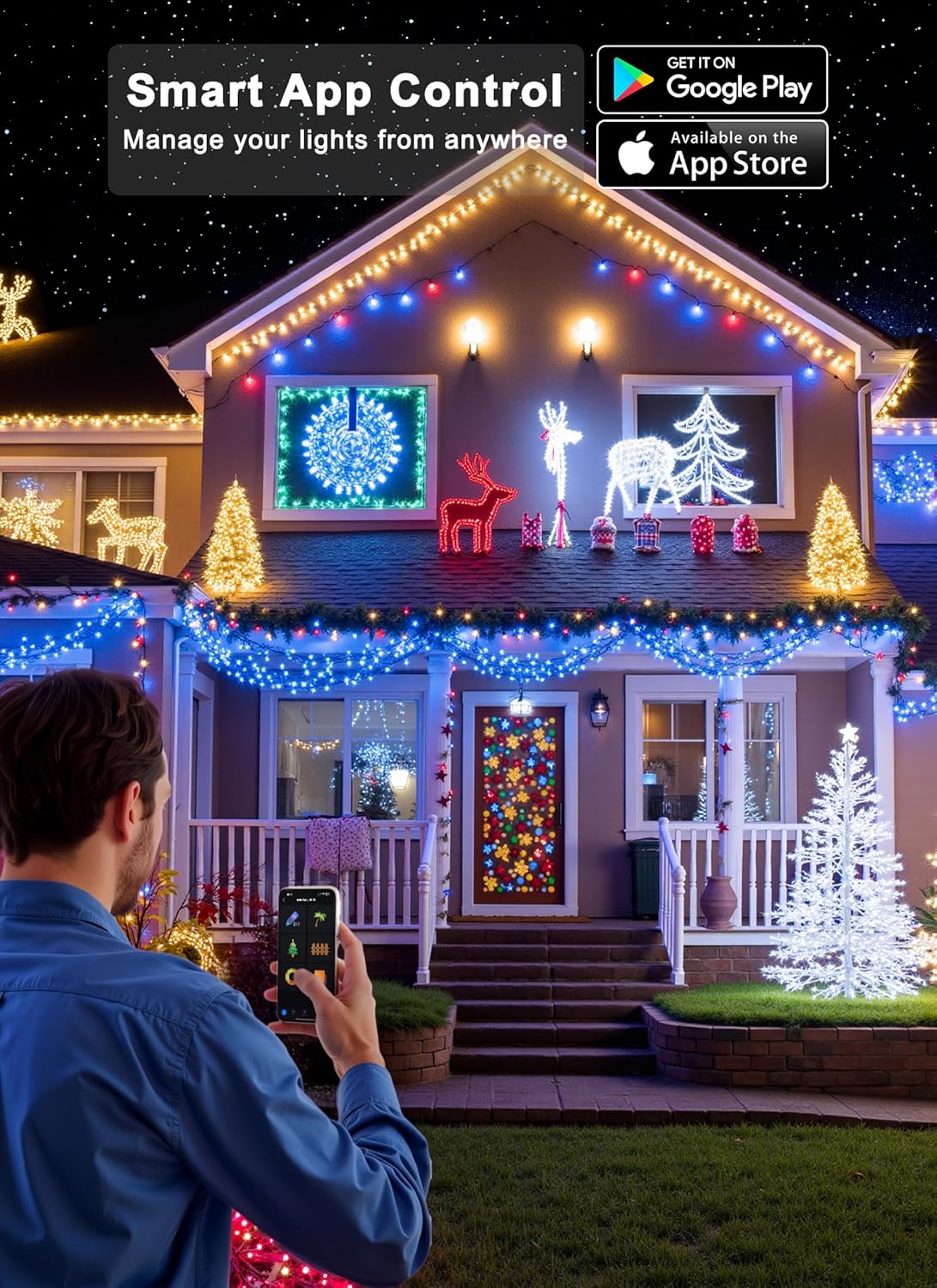 brightown-82ft-250led-smart-rgb-string-lights-with-app-control-and-remote image 7