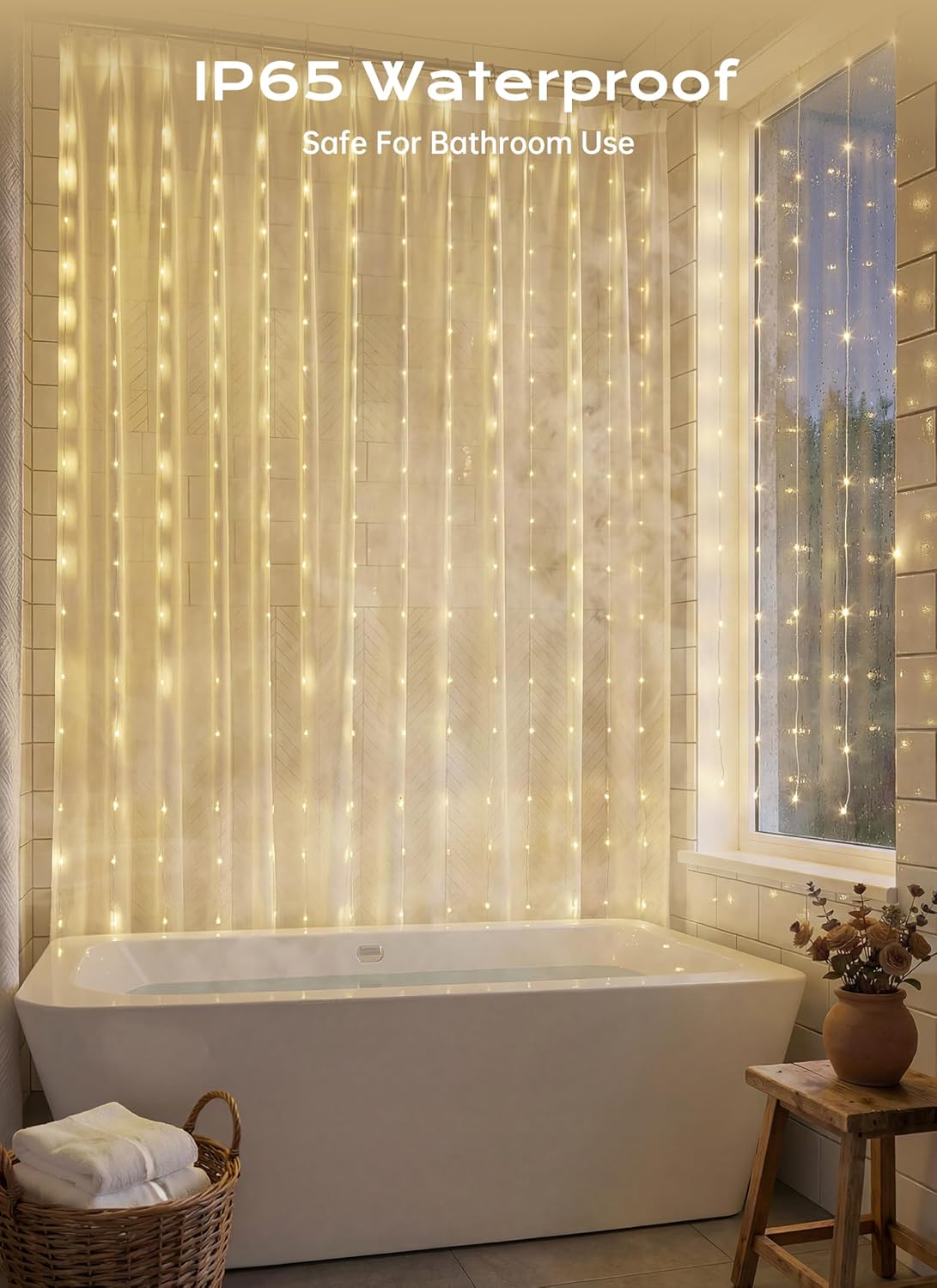 brightown-70-inch-180-led-battery-operated-shower-curtain-lights-no-curtain image 3