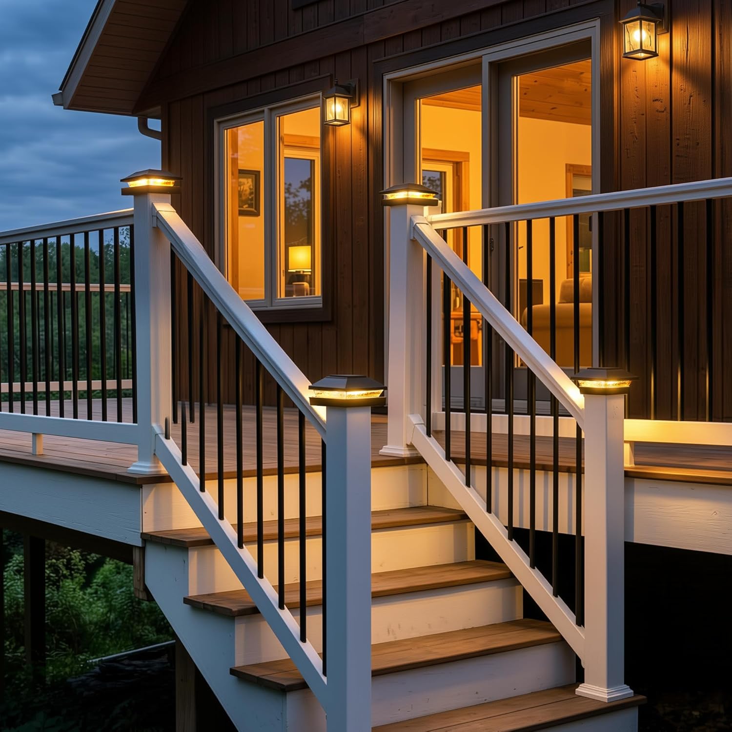brightown-4-pack-solar-post-fence-cap-lights-with-2-color-modes-warm-white-cool- image 5