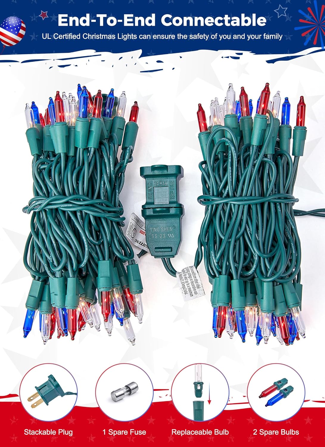 brightown-13ft-50-led-plug-in-red-white-blue-mini-string-lights-for-4th-july-ind image 4