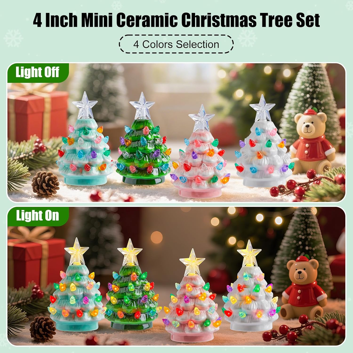 brightown-4-pack-4-3-inch-mini-ceramic-christmas-tree-night-light-with-star-topp image 3