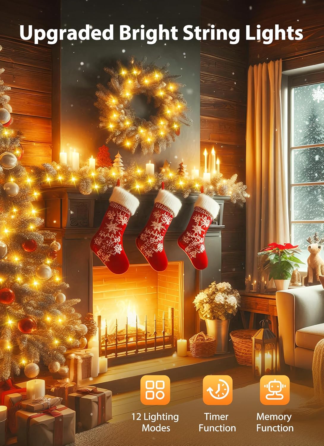 brightown-25ft-500-led-plug-in-cluster-firecracker-string-lights-with-timer-for- image 2