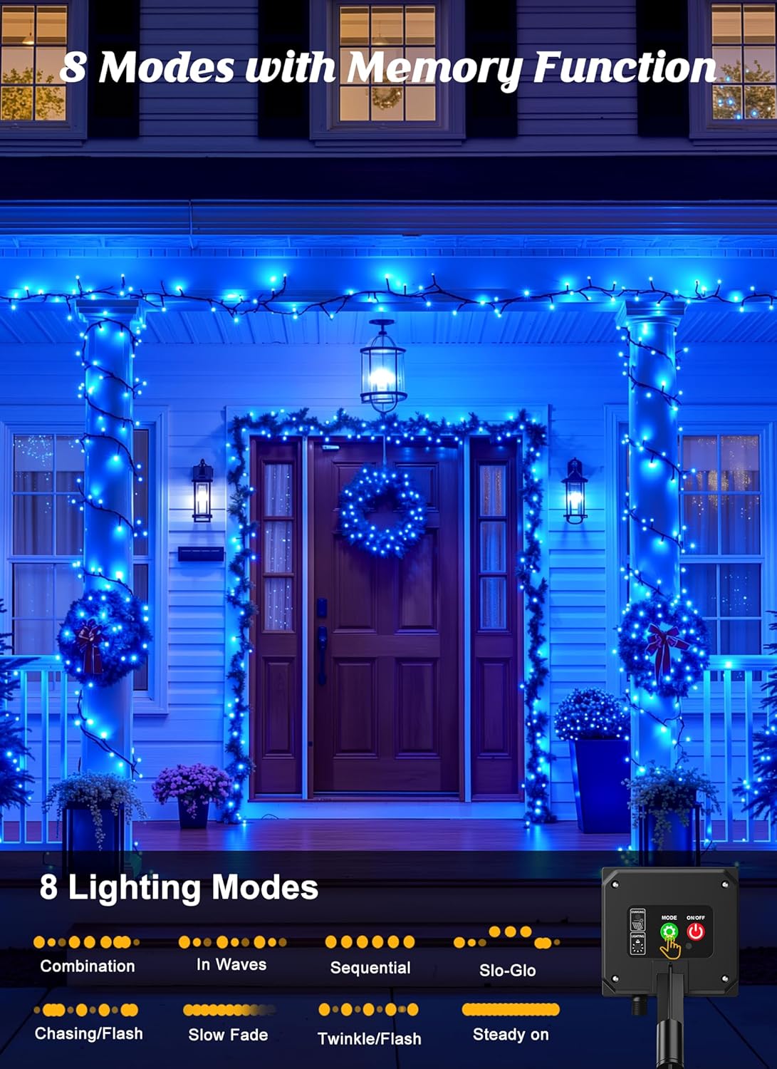 brightown-2-pack-80ft-solar-powered-string-lights-with-8-modes-for-christmas-tre image 3
