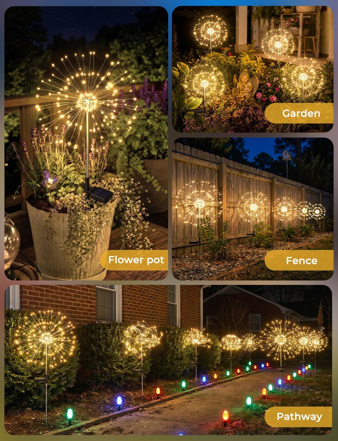 brightown-2-pack-150-led-firework-solar-powered-stake-lights-for-garden-yard-pat image 8