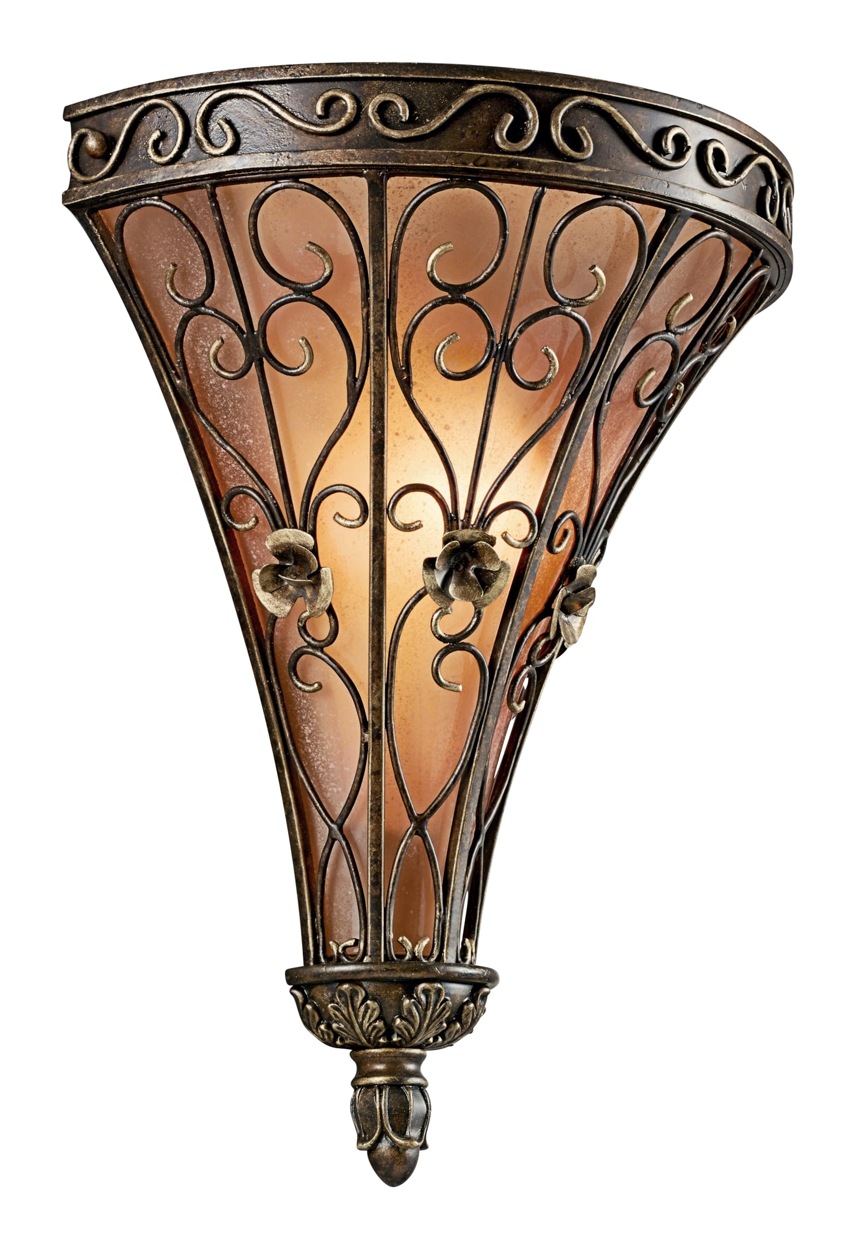 kichler-marchesa-45131trz-14-75-1-light-wall-sconce-terrene-bronze-with-umber-se image 2