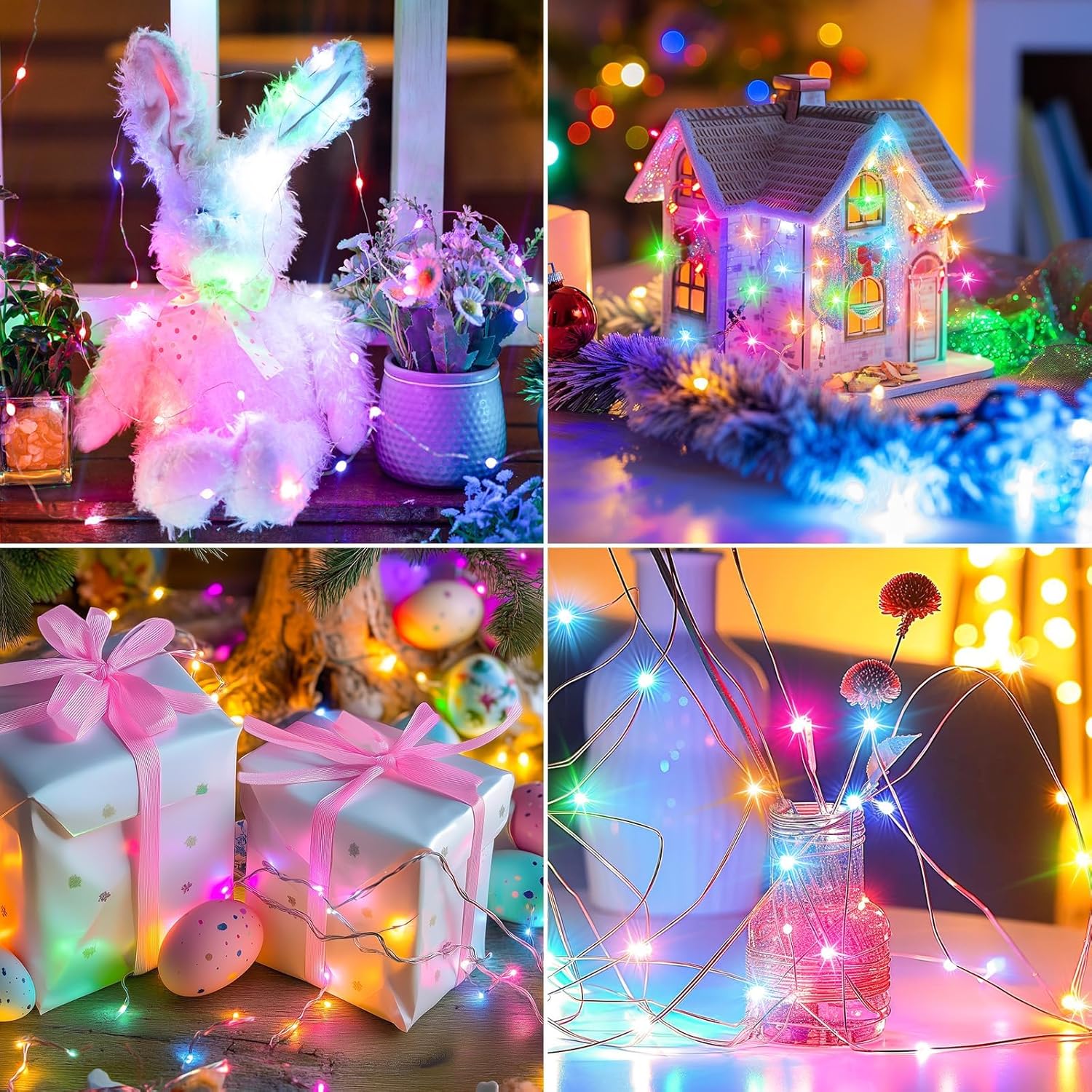 brightown-12-pack-7ft-battery-operated-silver-wire-fairy-lights-with-20-leds-eac image 6