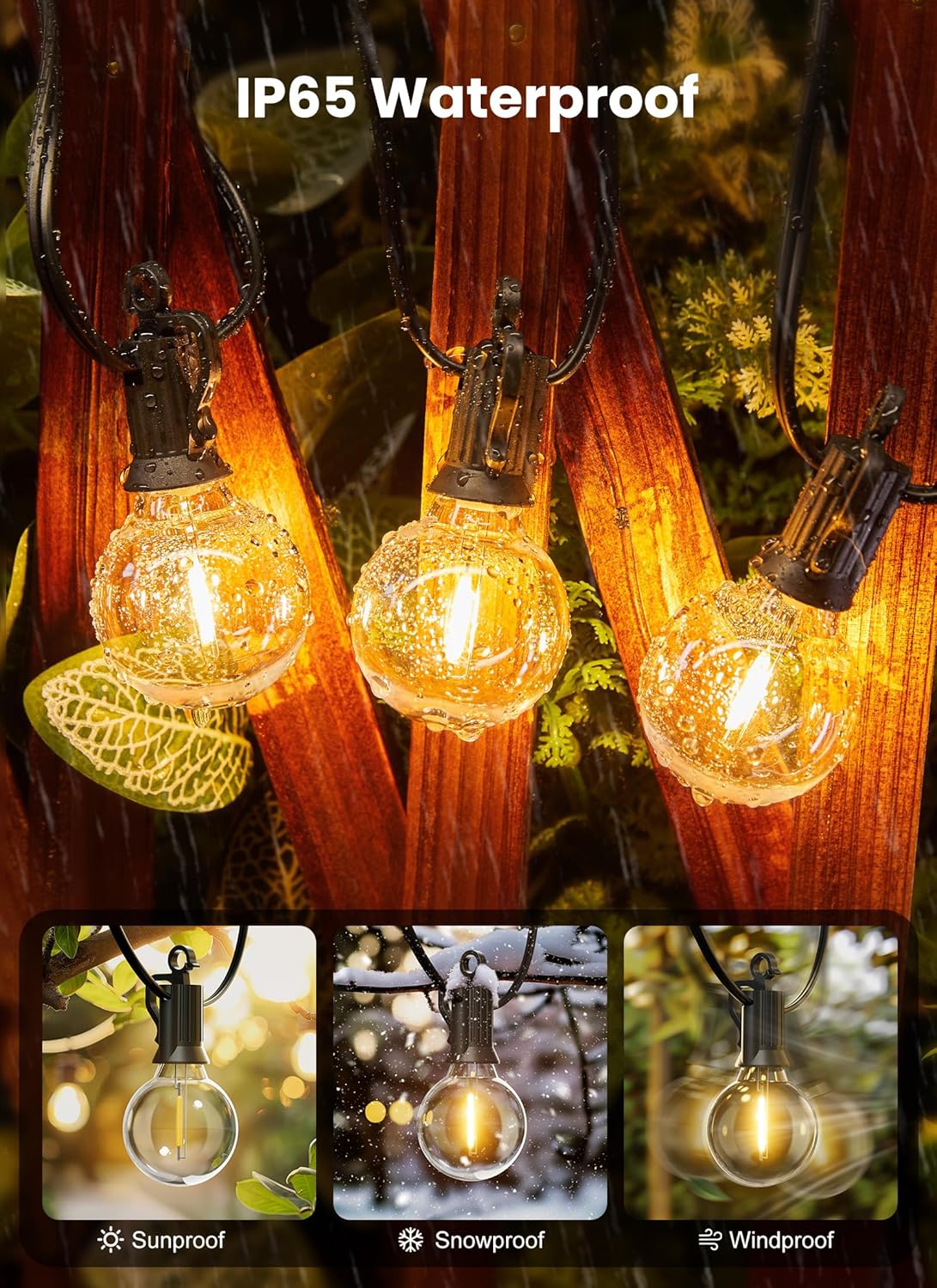 brightown-g40-50ft-plug-in-led-string-lights-25-2-bulbs-dimmable-connectable image 2