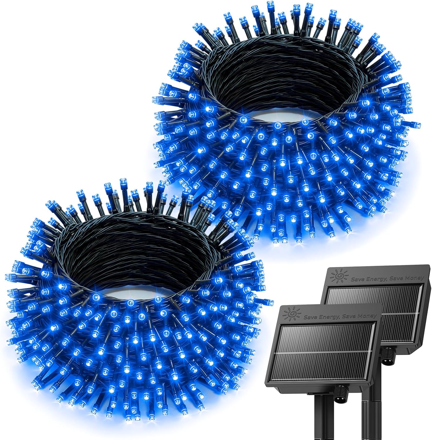 brightown-2-pack-80ft-solar-powered-string-lights-with-8-modes-for-christmas-tre image 1
