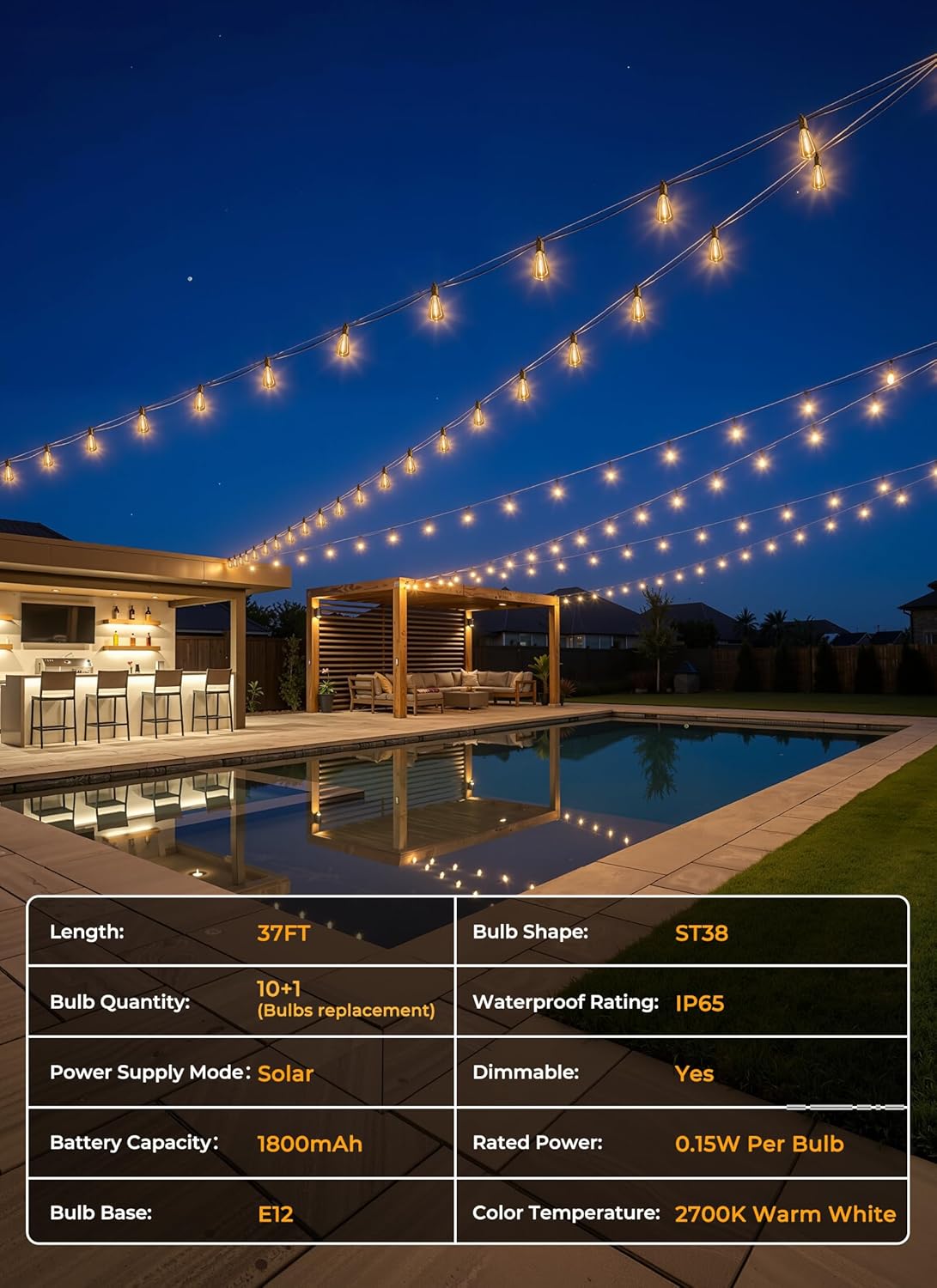 brightown-37ft-solar-powered-10-1-led-st38-bulbs-string-lights-outdoor-3-light-m image 8