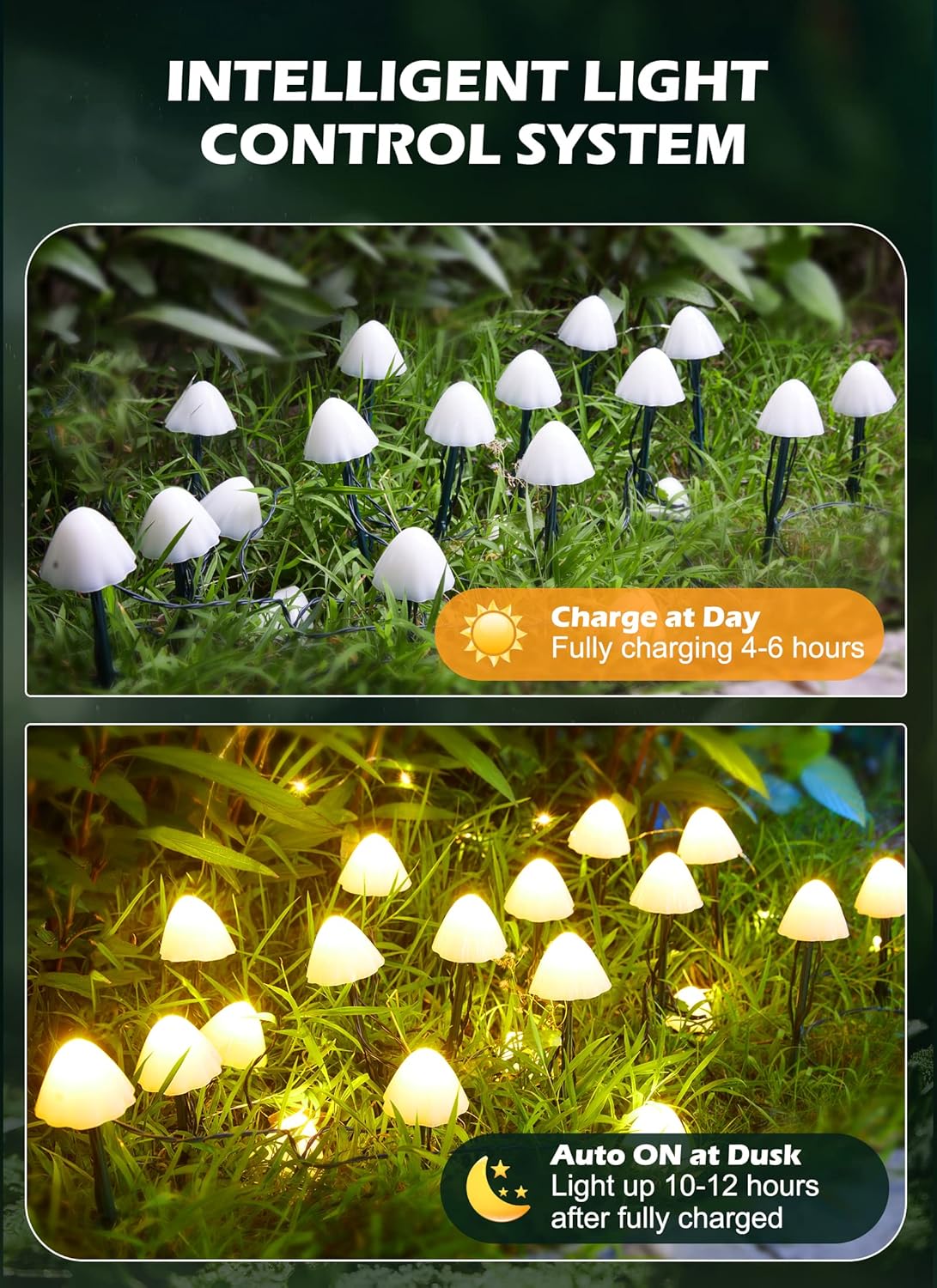 brightown-20-led-32-8ft-solar-powered-mushroom-string-lights image 4