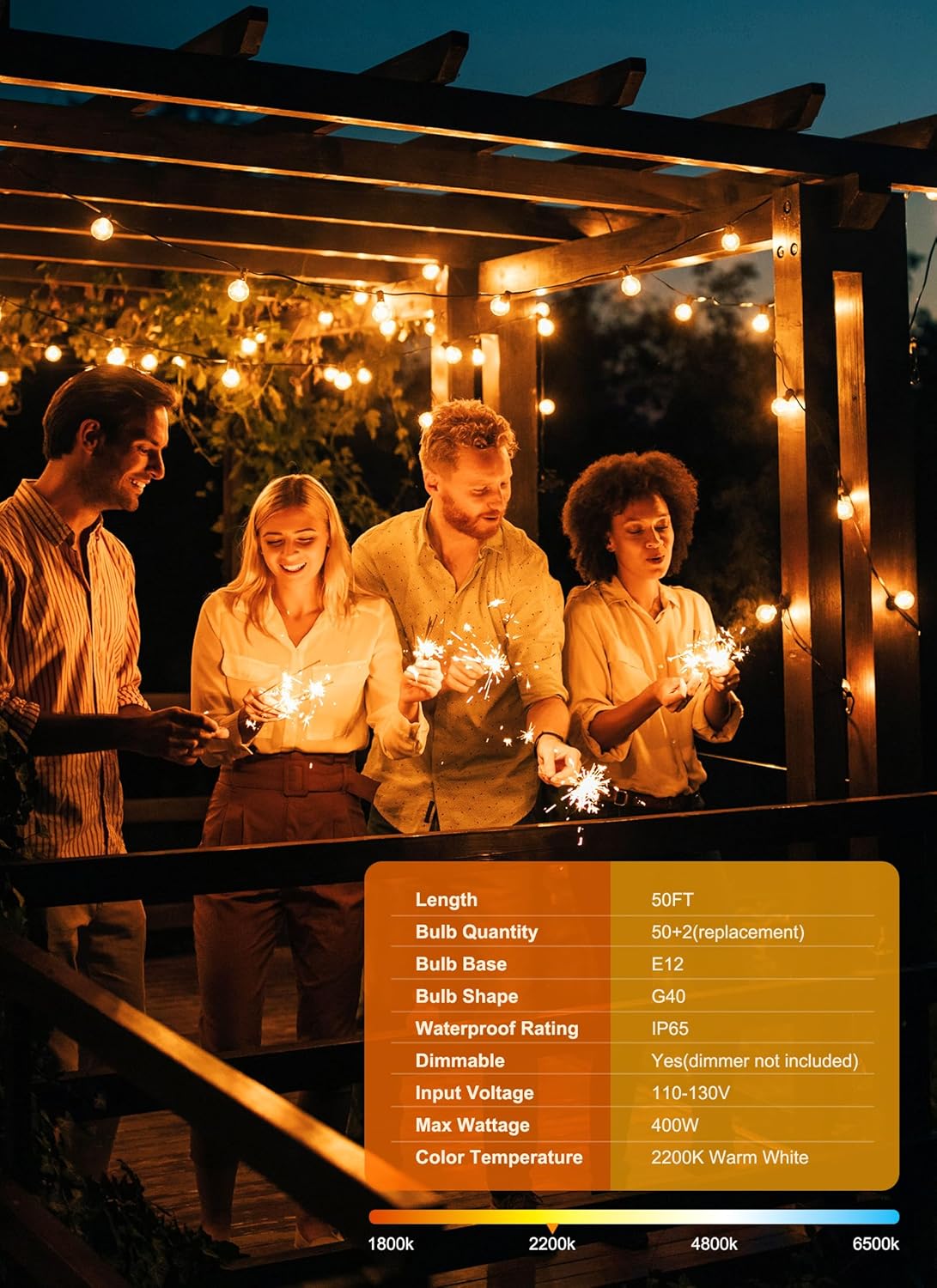 brightown-g40-50ft-plug-in-led-string-lights-25-2-bulbs-dimmable-connectable image 5