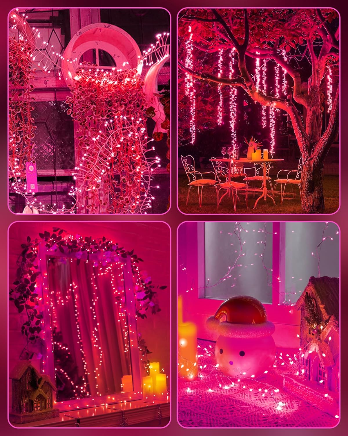 brightown-5ft-60-led-battery-operated-pink-silver-wire-firecracker-fairy-lights- image 5
