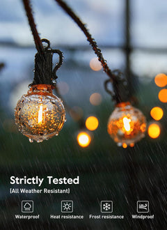 brightown-30ft-plug-in-g40-led-string-lights-with-25-edison-bulbs-for-patio-gard image 2