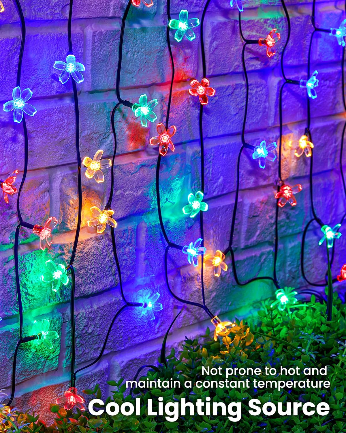 brightown-1-pack-60-led-cherry-blossom-solar-string-lights-for-garden-multicolor image 6