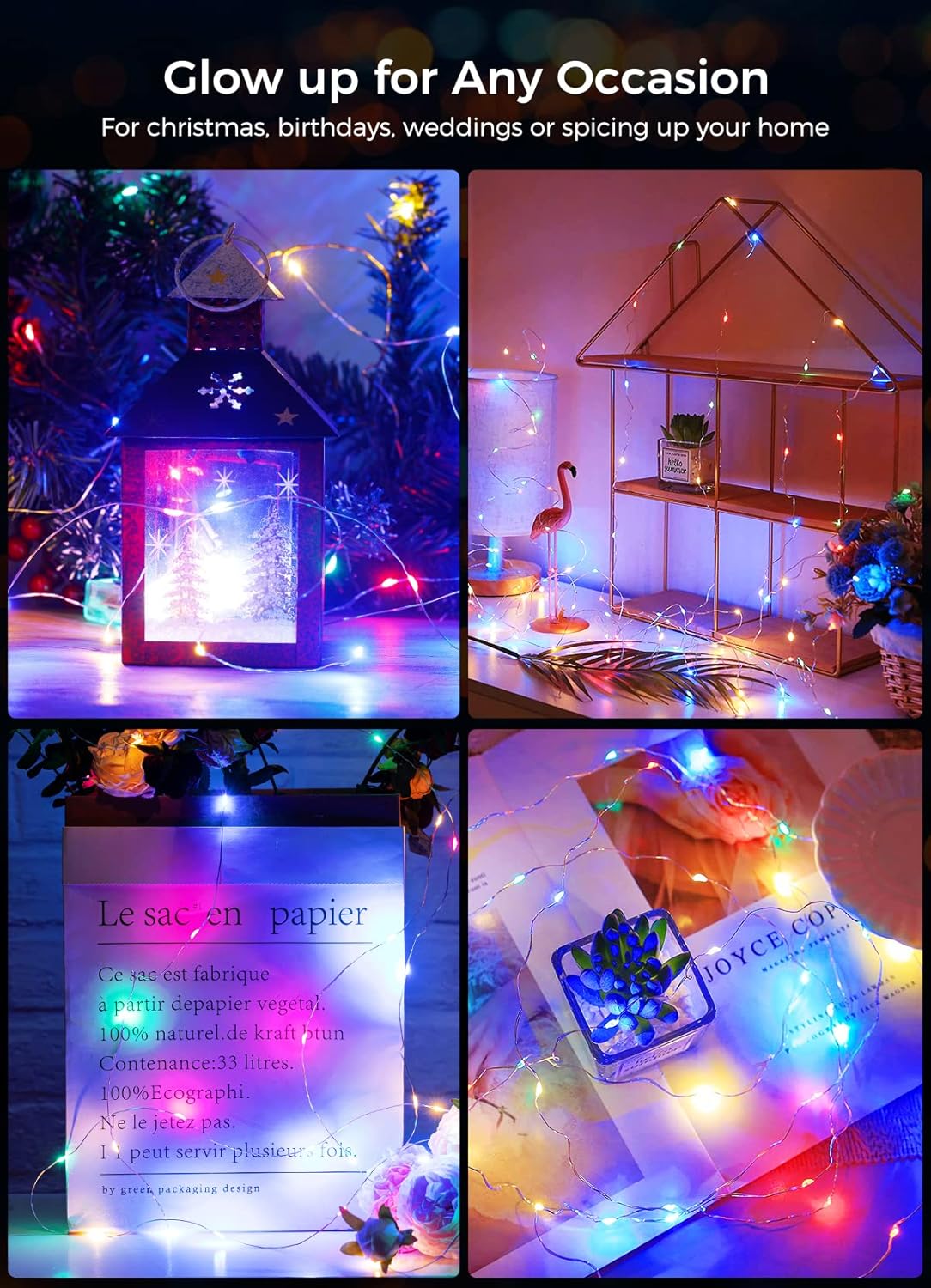 brightown-12-pack-7ft-battery-operated-silver-wire-fairy-lights-with-20-leds-eac image 8