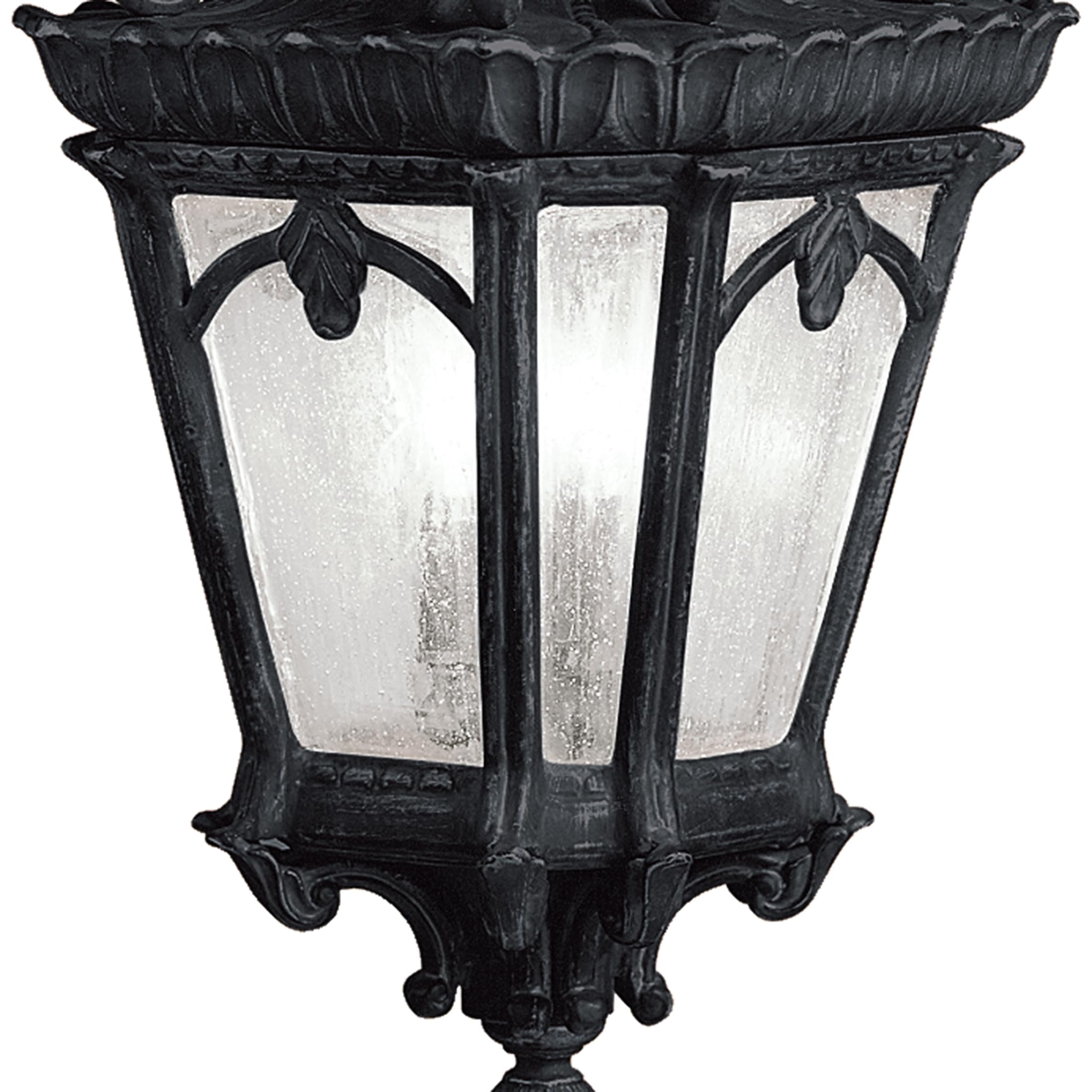 kichler-tournai-99-3-light-outdoor-pendant-clear-seeded-glass-textured-black-12- image 6