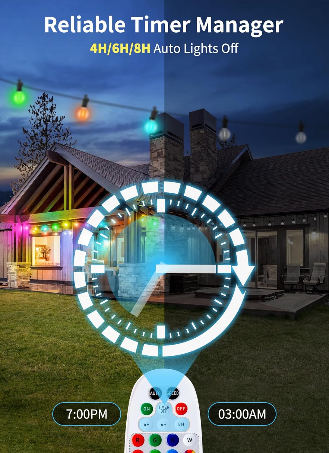 brightown-g40-58ft-plug-in-led-string-lights-27-multicolor-bulbs-remote-control- image 2