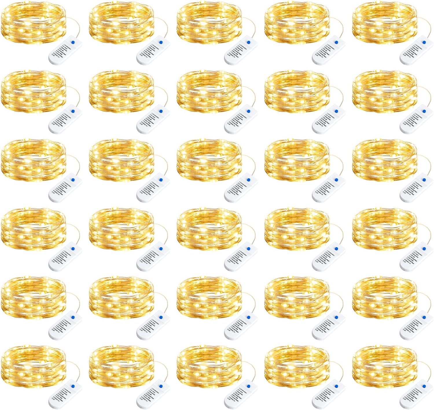brightown-30-pack-7ft-20-led-battery-operated-silver-wire-firefly-starry-moon-li image 1