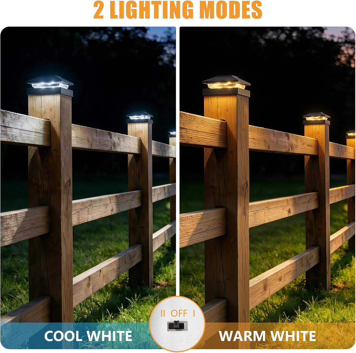 brightown-4-pack-solar-post-fence-cap-lights-with-2-color-modes-warm-white-cool- image 6