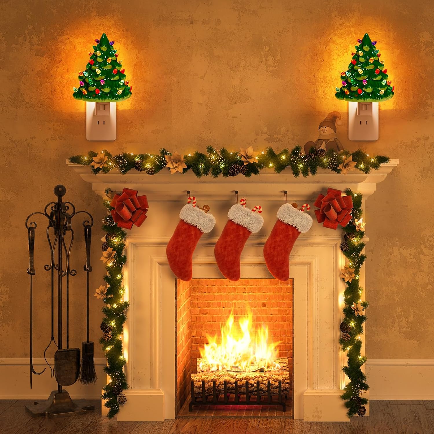 brightown-vintage-christmas-ceramic-tree-night-light-2-pack-6-inch-green-c7-bulb image 4