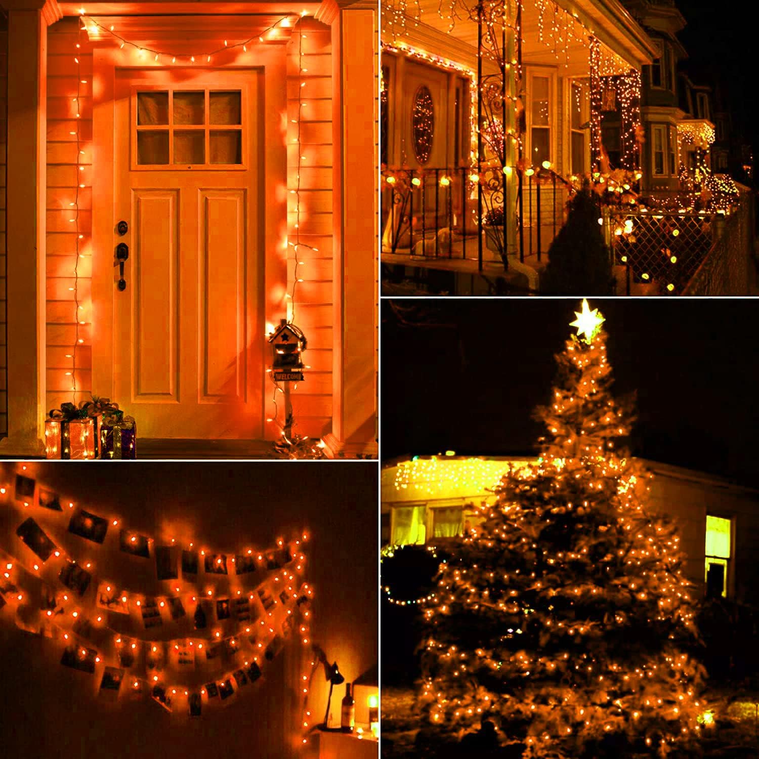 brightown-2-pack-39ft-plug-in-100-led-mini-orange-string-lights-with-8-modes-for image 2