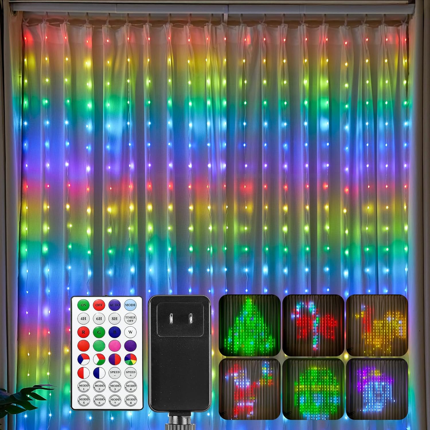 brightown-4-9x6-6ft-plug-in-540-rgbic-led-smart-color-changing-fairy-lights-for- image 6