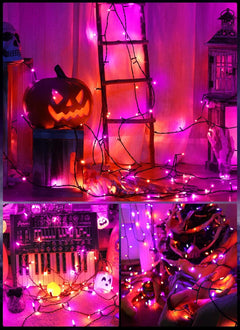 brightown-2-pack-33ft-plug-in-100-led-mini-orange-purple-lights-for-halloween-ch image 2