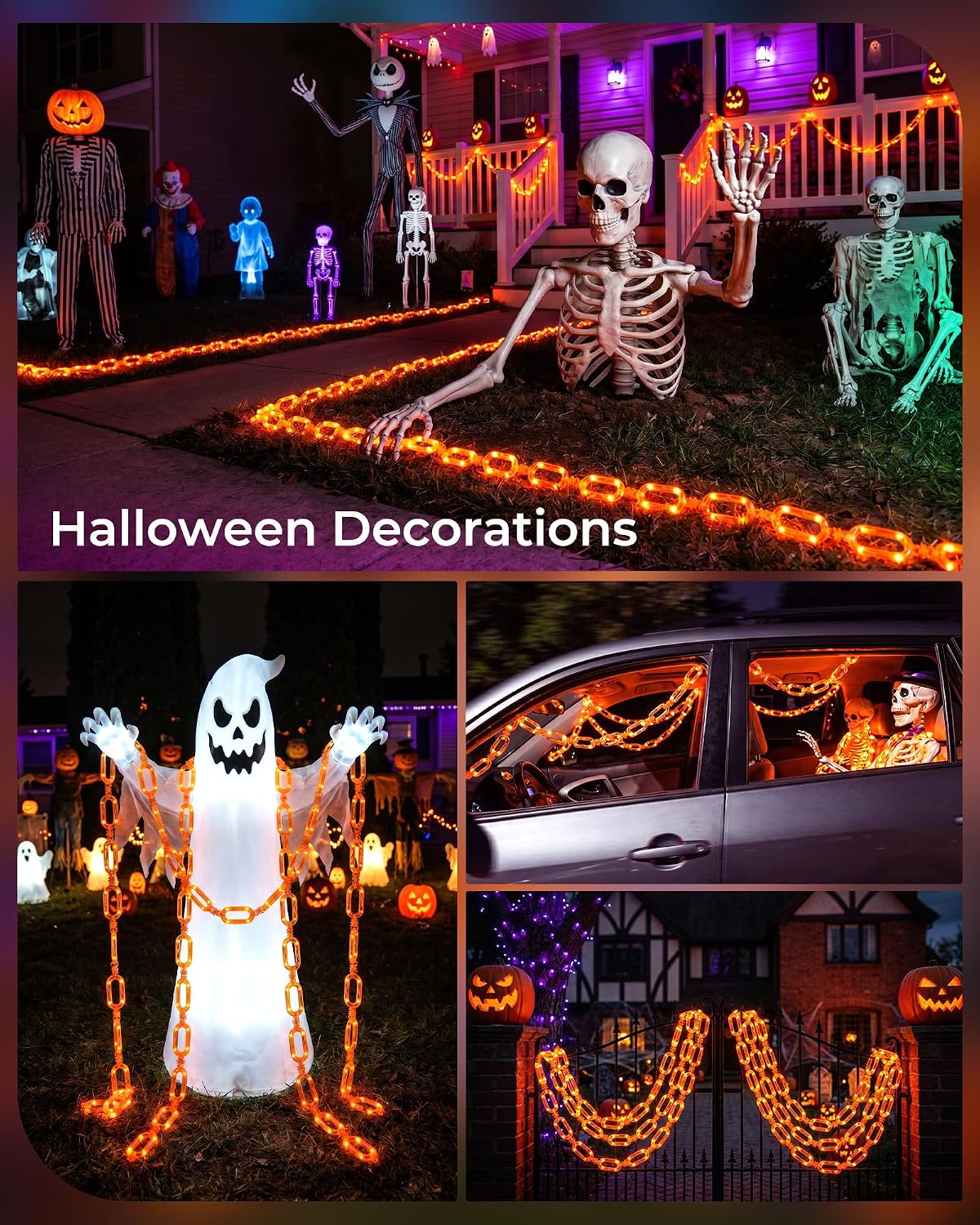 brightown-2-pack-10ft-battery-operated-orange-led-string-lights-88-leds-each-wit image 5