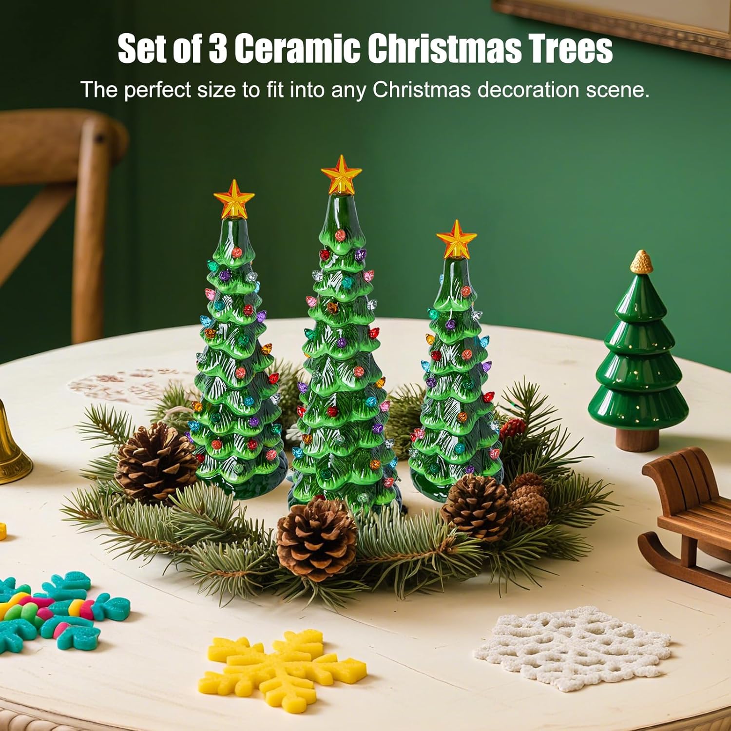 brightown-3-piece-set-of-pre-lit-battery-operated-ceramic-christmas-trees-with-m image 7