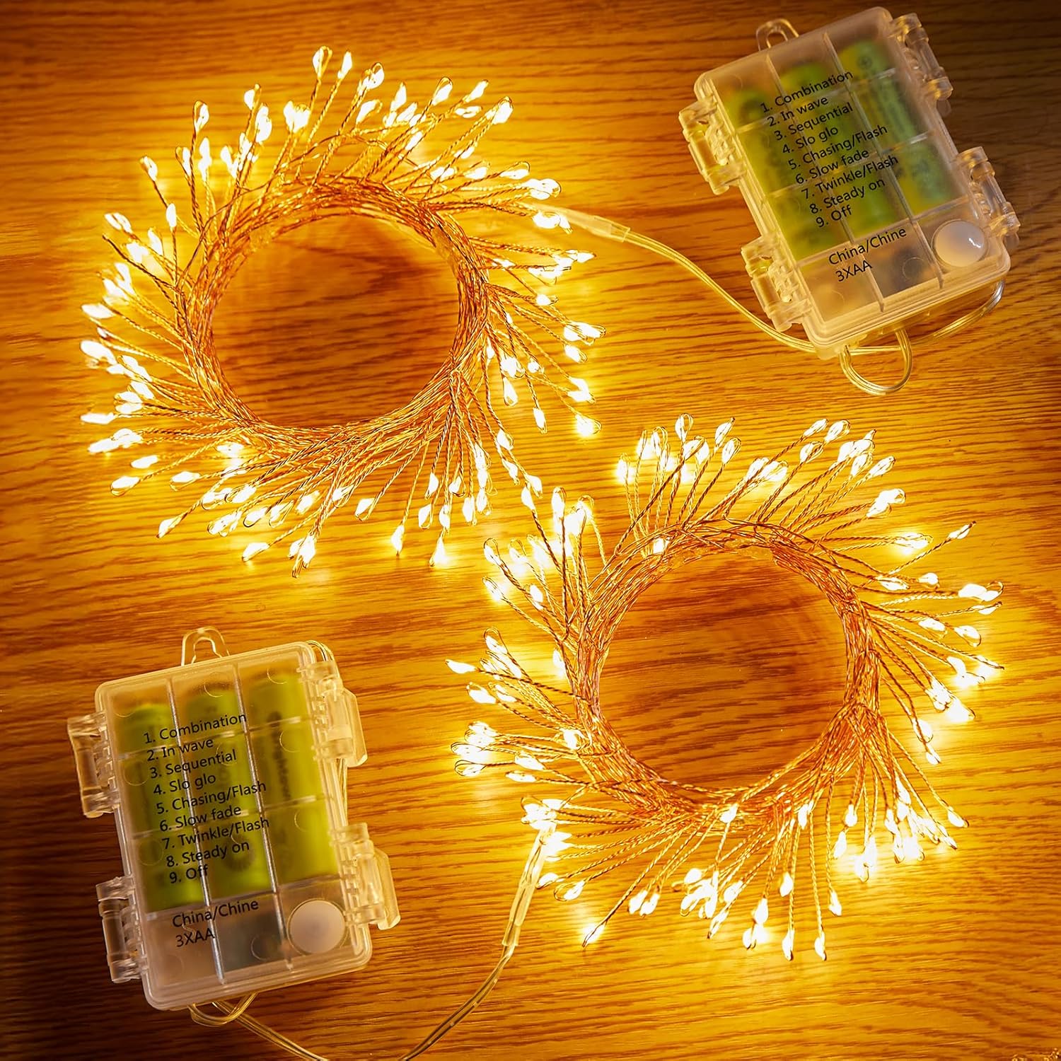 brightown-2-pack-warm-white-5ft-60-led-battery-operated-silver-wire-firecracker- image 2