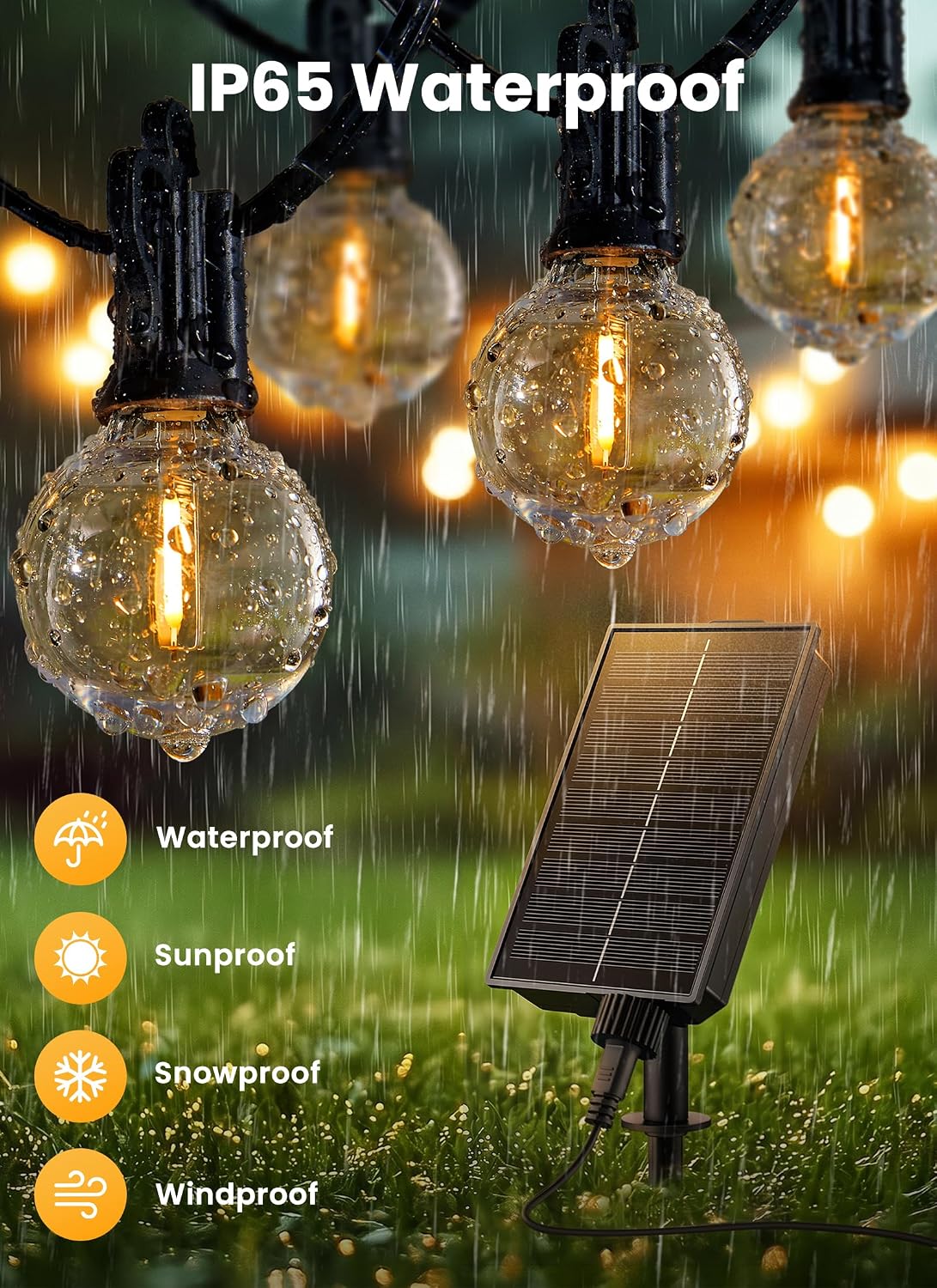 brightown-38ft-solar-powered-g40-16-led-bulbs-string-lights image 3