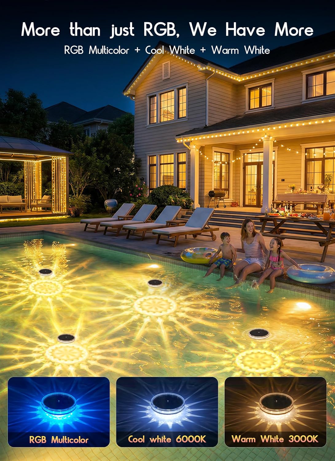 brightown-solar-powered-floating-pool-lights-rgbww-12-effects-2-pack image 3