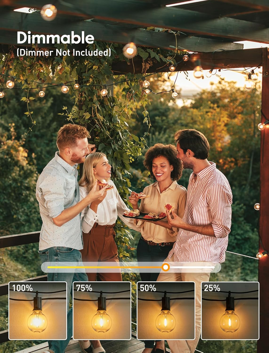 brightown-69ft-plug-in-g40-30-led-bulbs-string-lights-for-patio-garden-cafe-wedd image 8