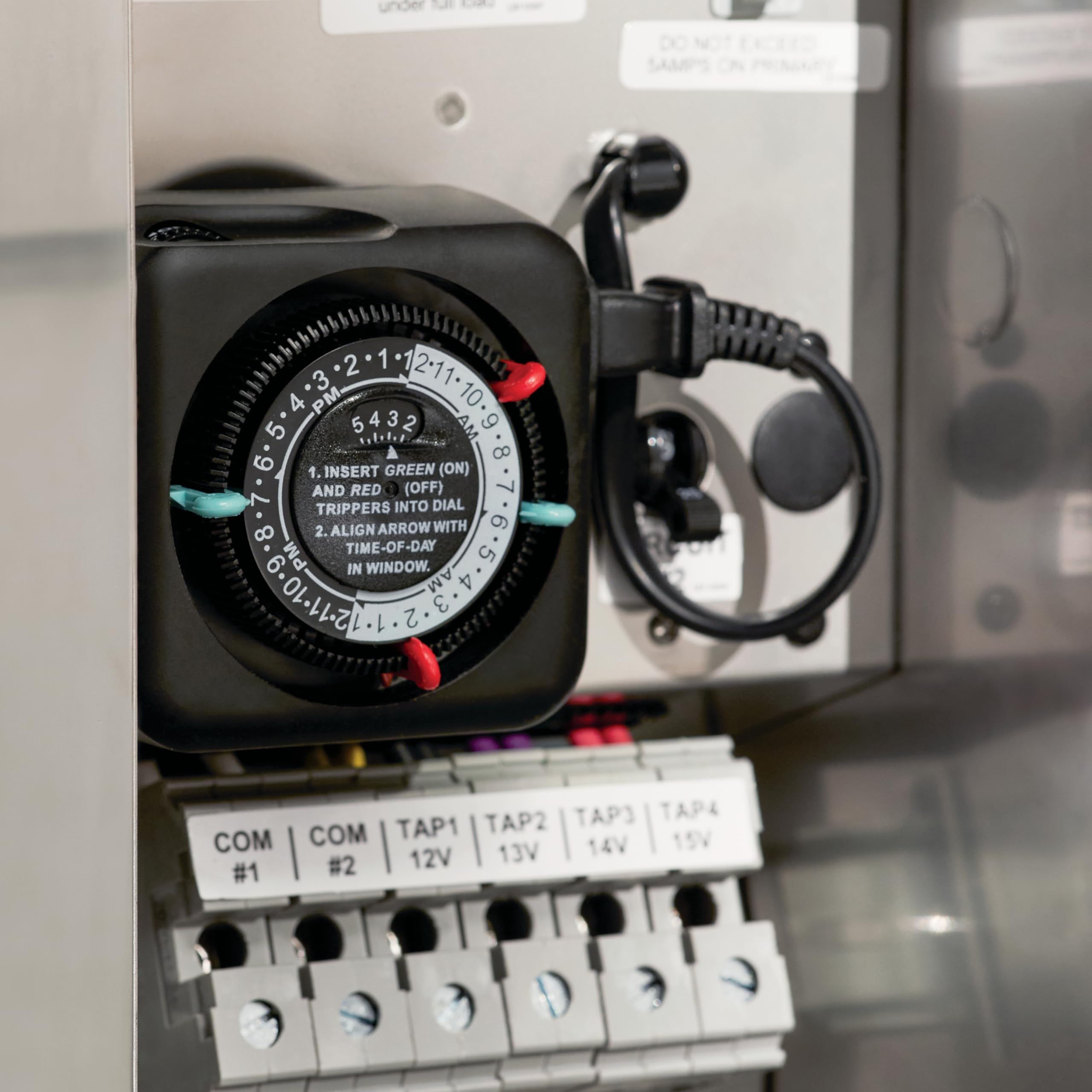 kichler-15557bk-plug-in-landscape-lighting-timer-traditional-pin-settings-2-on-o image 3