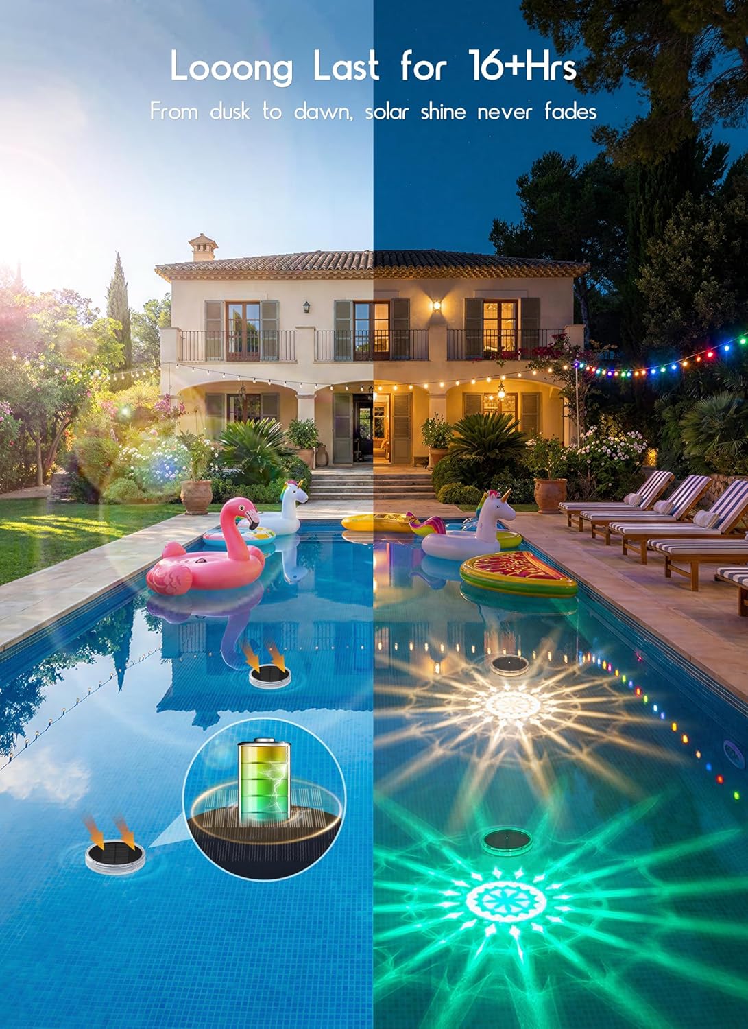brightown-solar-powered-floating-pool-lights-rgbww-12-effects-2-pack image 5