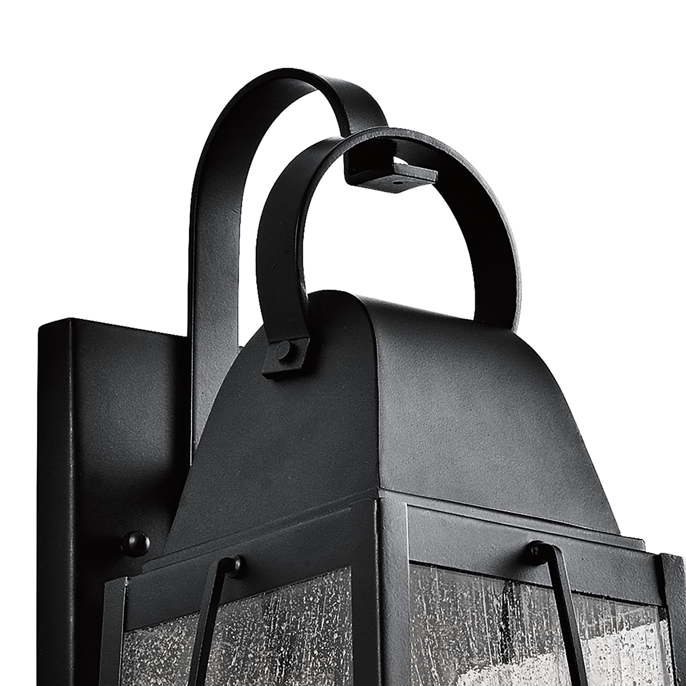kichler-tolerand-49553bkt-outdoor-wall-sconce-textured-black-17-75-with-seeded-g image 5