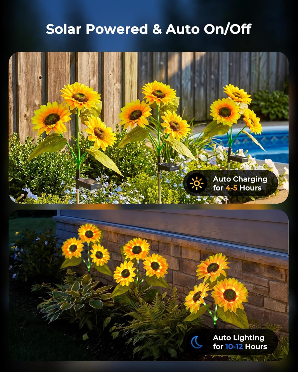 brightown-3-pack-solar-powered-sunflower-stake-lights-for-garden-yard-pathway-42 image 4