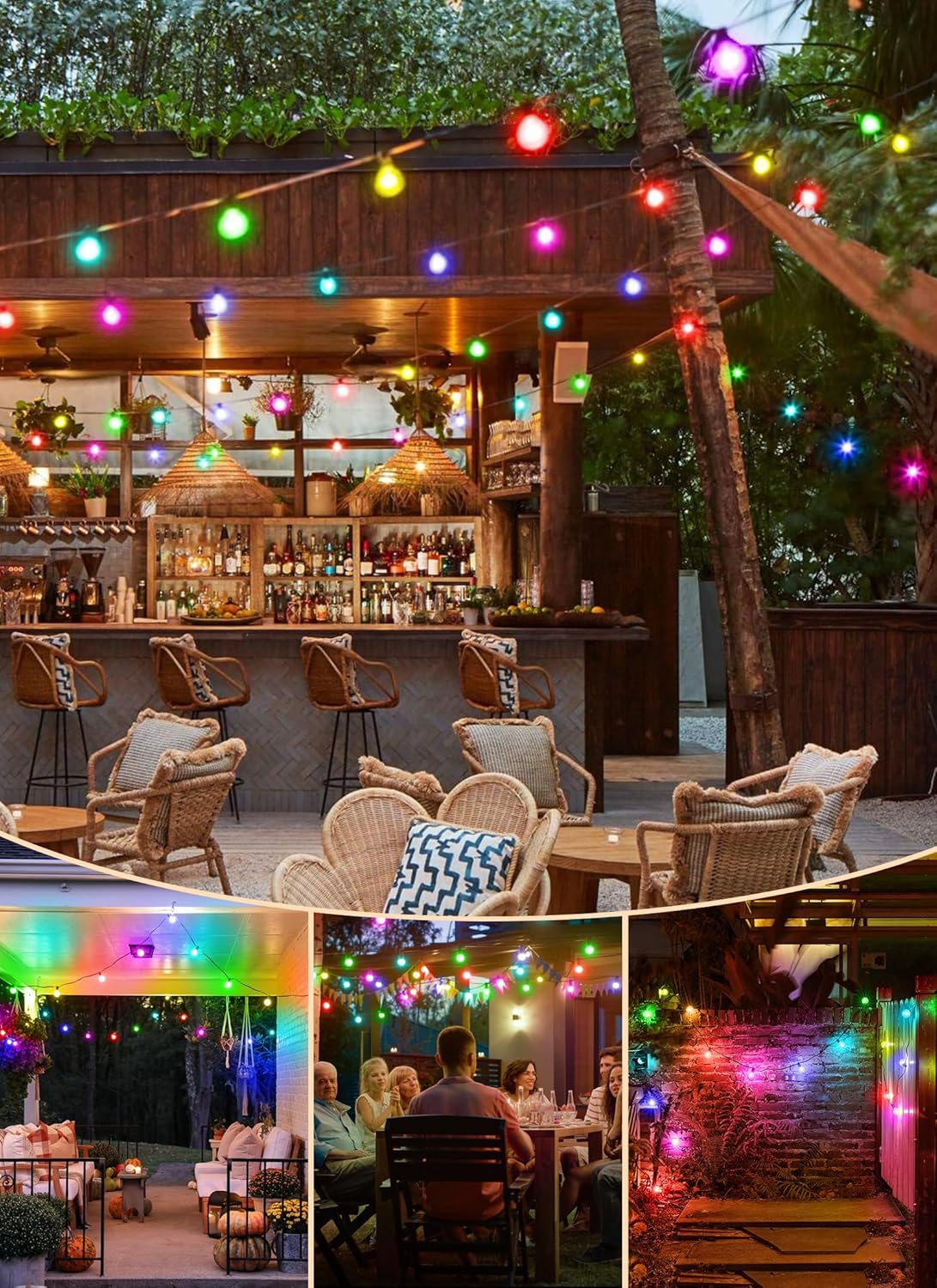 brightown-58ft-g40-rgbw-outdoor-string-lights-with-27-shatterproof-bulbs-2-spare image 8