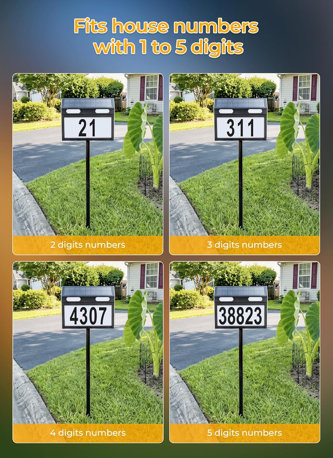 brightown-3-color-solar-powered-address-sign-for-house-number-black-ip65-stainle image 7
