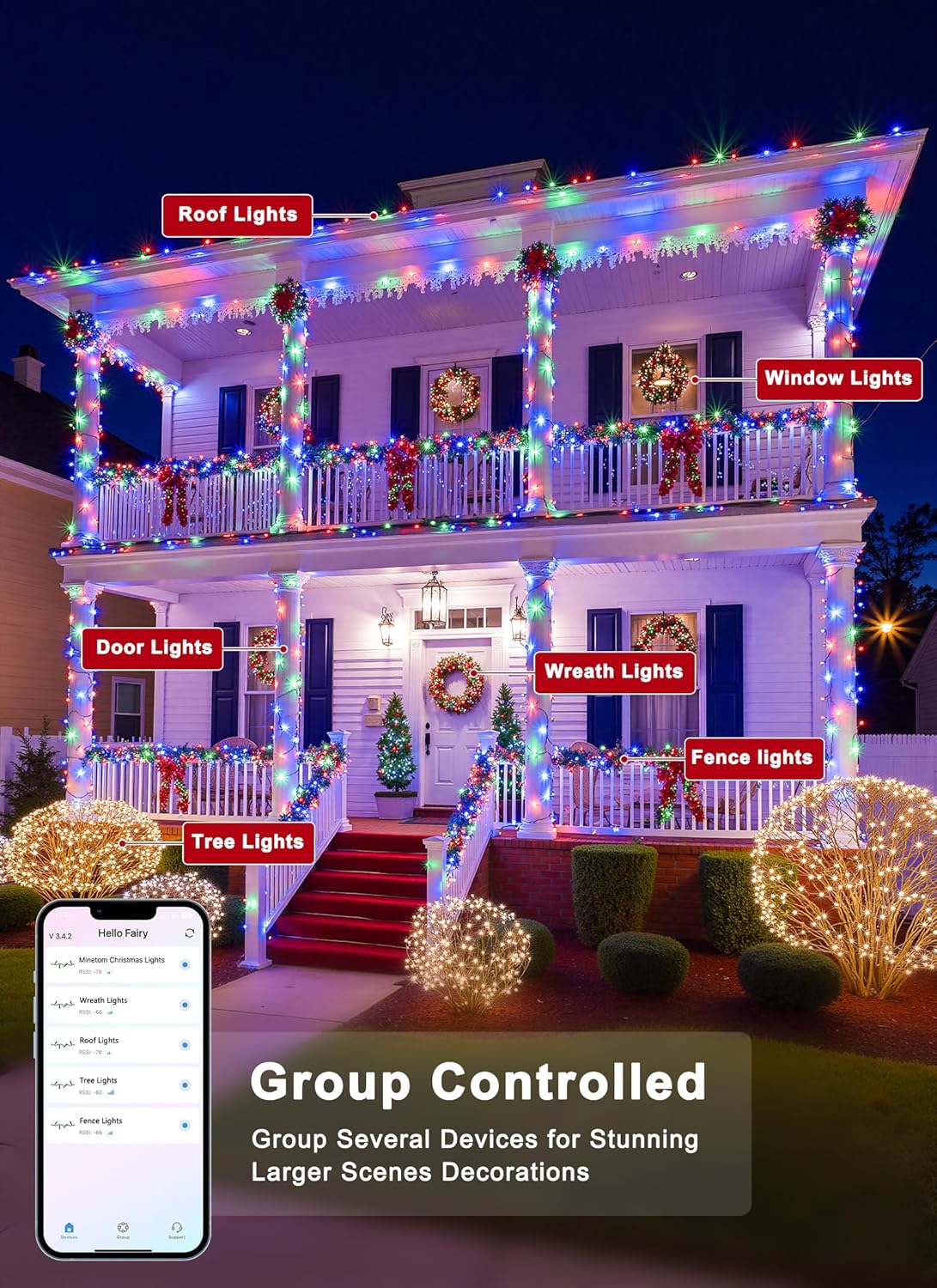 brightown-82ft-250led-smart-rgb-string-lights-with-app-control-and-remote image 6