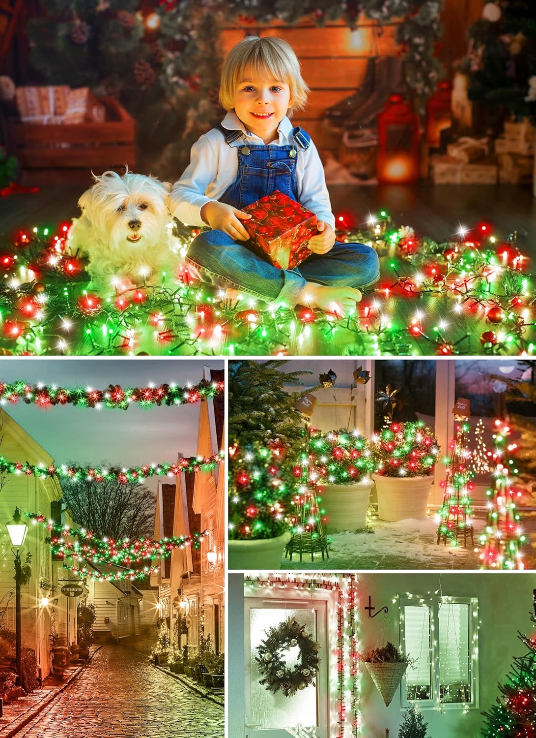 brightown-solar-string-lights-2-pack-total-80ft-200-led-8-modes-red-green-white- image 8