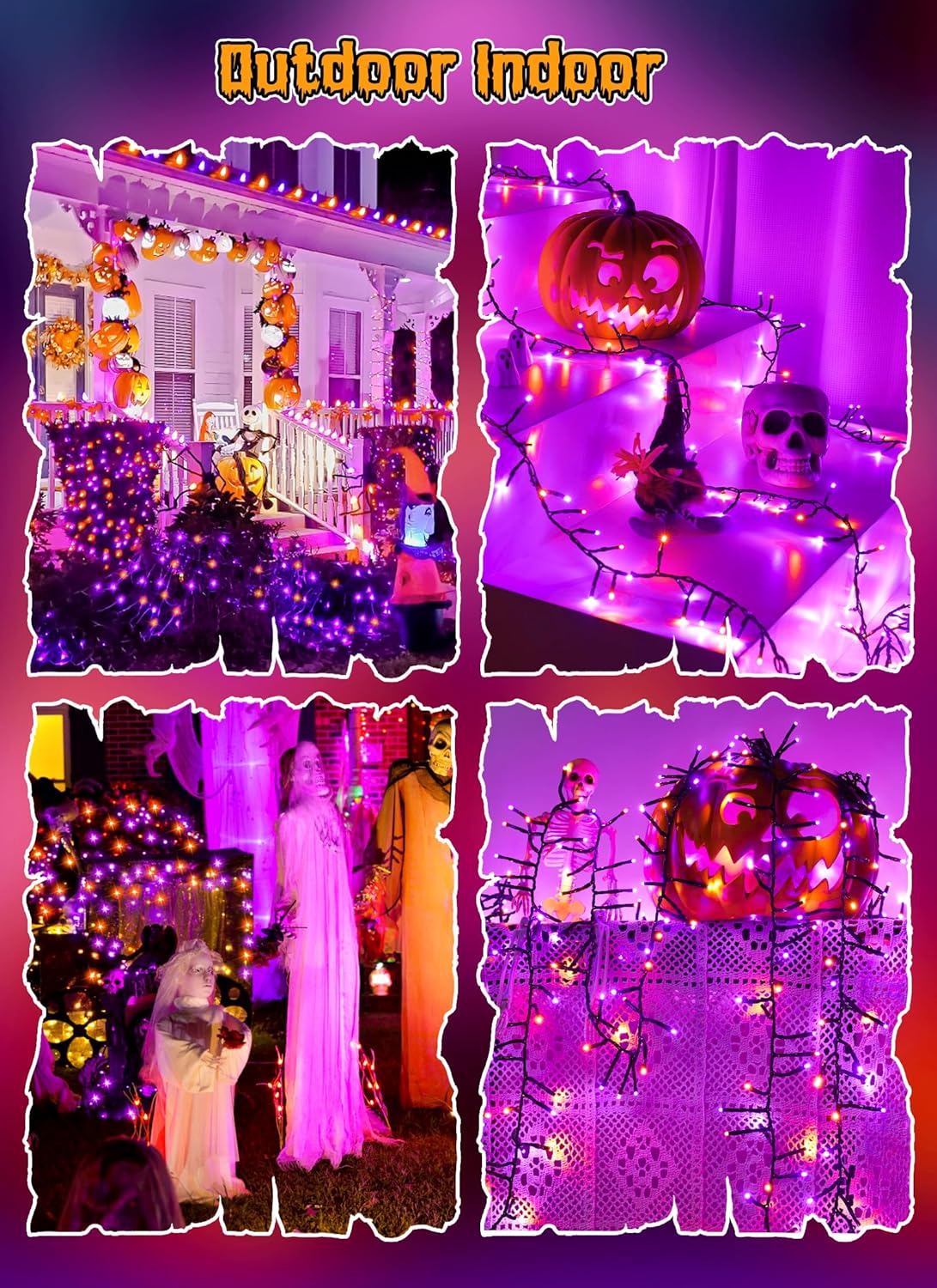 brightown-halloween-string-lights-10ft-120-led-battery-operated-orange-purple-wi image 4